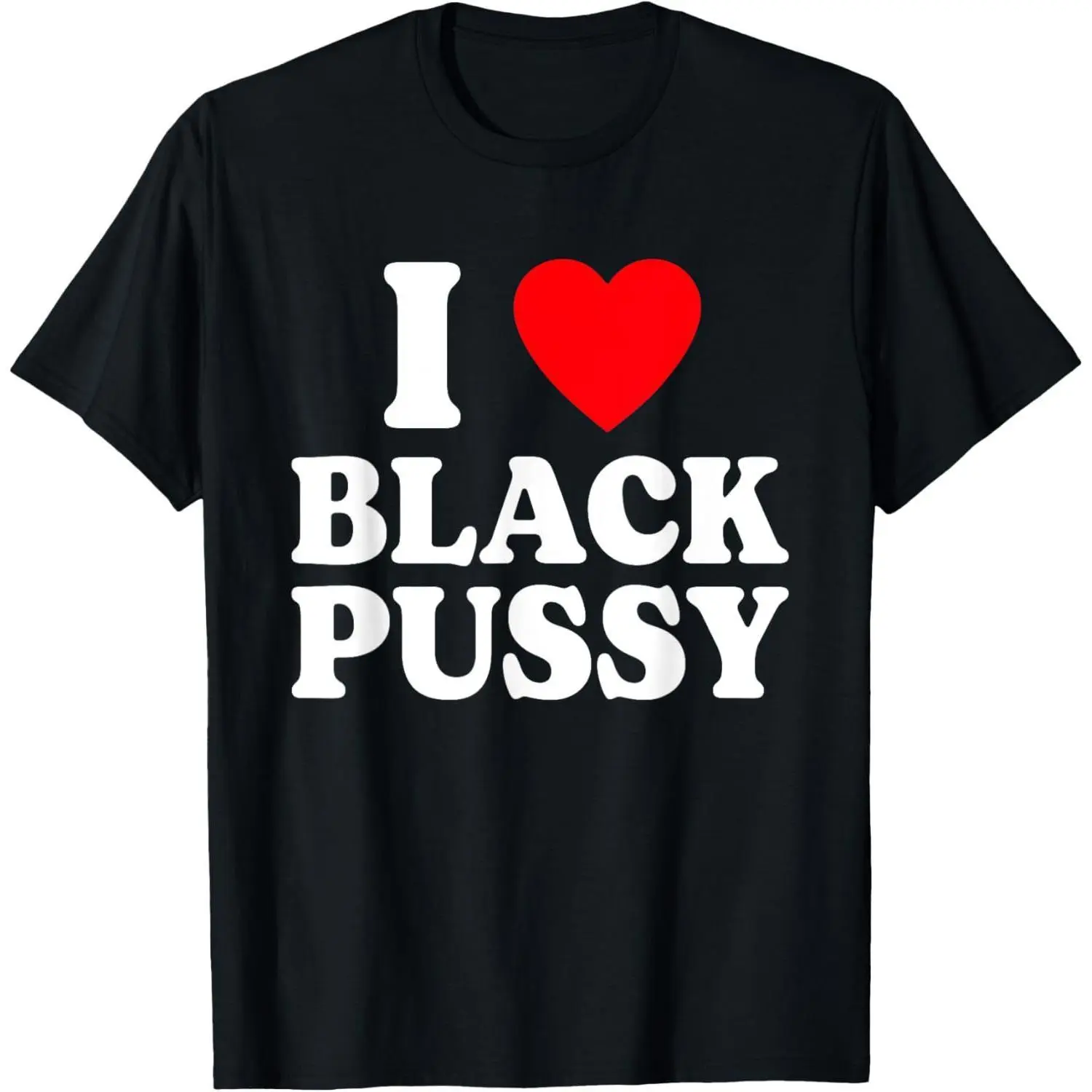 Unisex Short-Sleeve Sporty Chic T-Shirt, Menswear Bold Print "I Love Black" Funny Sarcastic Saying for Adults (Sports & Outdoor Top), Shortsleeve