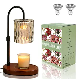 metdark Adjustable Height Candle Warmer Lamp with Timer & 5-Level Dimmer - Electric Wax Melt Warmer for Scented Jar Candles - Flame-Free Home Decor, Perfect for New Home & Mother's Day Gifts
