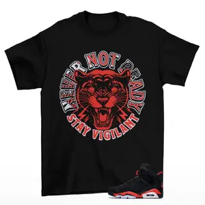 6 Reverse Infrared Shirt, 6 Reverse Infrared Graphic T-Shirt, Stay Ready Tee Match Sneaker, Comfortable Stretch, Moves with You, Casual Style