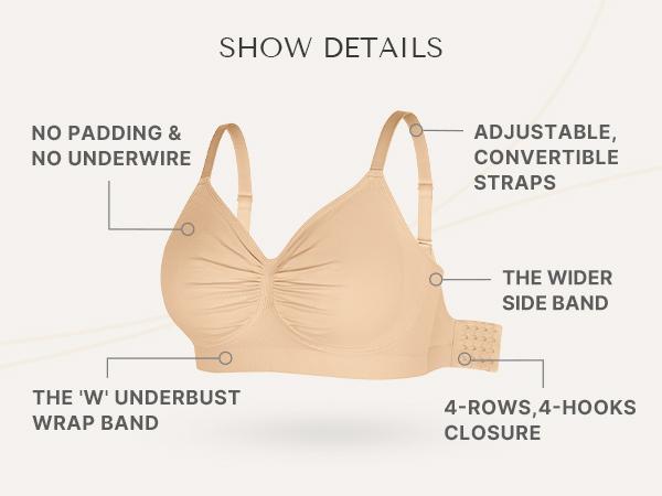 Shapellx Bare Essentials Skin Flow Smooth Unlined Wireless Bra