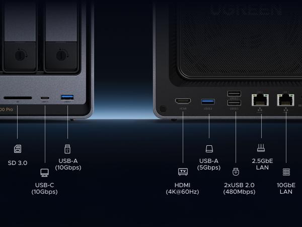 [LIVE ONLY]UGREEN NASync DXP4800 Pro 4-bay,Intel Core i3-1315U Processor CPU, 10GbE + 2.5GbE LAN, Dual M.2 NVMe SSD SlotsProcessor CPU, 10GbE + 2.5GbE LAN, Dual M.2 NVMe SSD Slots, （Drives Not Included）TikTokShopSpringGlowUp,Greenish