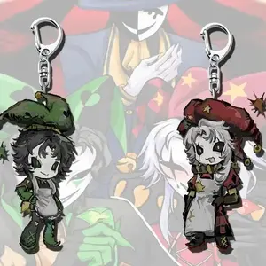 The Freak Circus keychain, Pierrot Harlequin Teresa character, acrylic cartoon figure keychain, gift for men and women