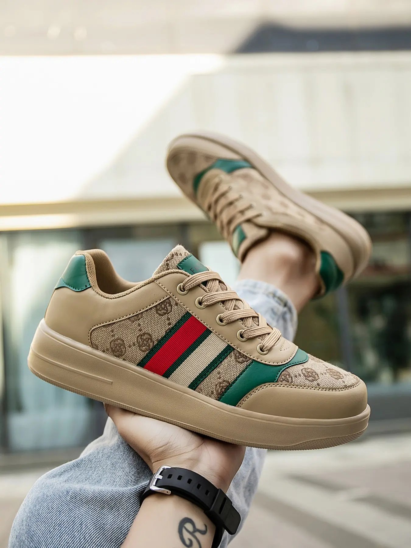 Unisex Retro Patchwork Sneakers, Breathable Casual Canvas Shoes, Versatile Low-Top Board Shoes for School & Commute, Lace Up Trainers, Trendy Style, Sports Shoes, Walking Shoes