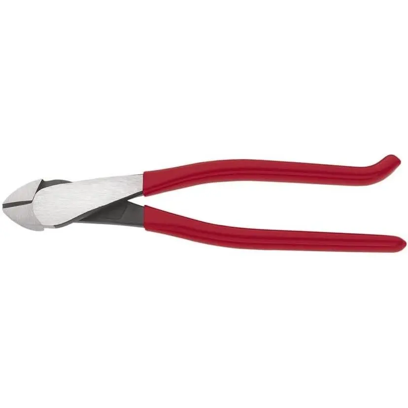 Diagonal Cutting Pliers, 9-Inch Heavy Duty Steel Tool with a High Leverage Design for Rebar Cutting and Bending