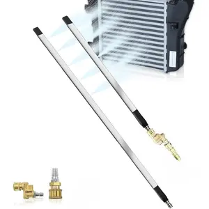 24" Radiator Cleaning Wand Set - Portable Radiator Cleaning Tool for Household Cars, Trucks, RV Radiator Pressure Washer Wand for Car Radiator Flushing, Max 4500PSI Pressure Washer