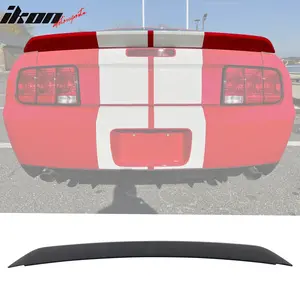 Rear Trunk Spoiler Lip for Ford Mustang 2005-2009 OE Style Gloss Black ABS