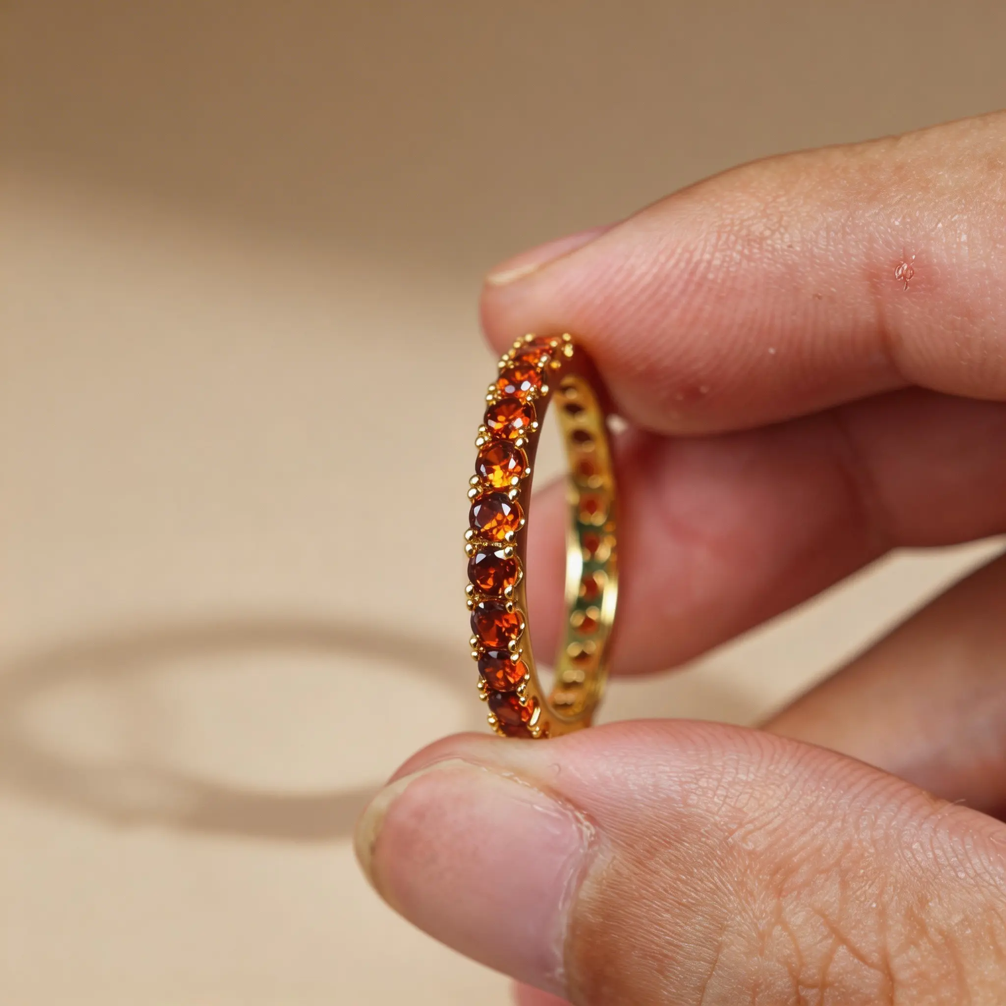January Birthstone Ring with Classic Garnet Solitaire, Elegant Jewelry for Women, Perfect for Birthday and Anniversary Gifts