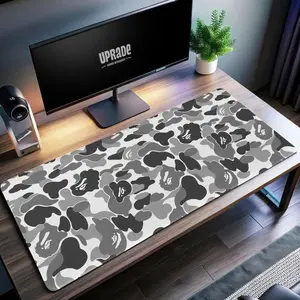 [FAST SHIPPING] Trendy Gaming Mouse Pad with Iconic Streetwear Design - Camo Desk Mat Black
