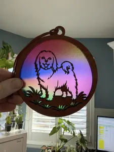 Maltese Suncatcher for Sunny Window