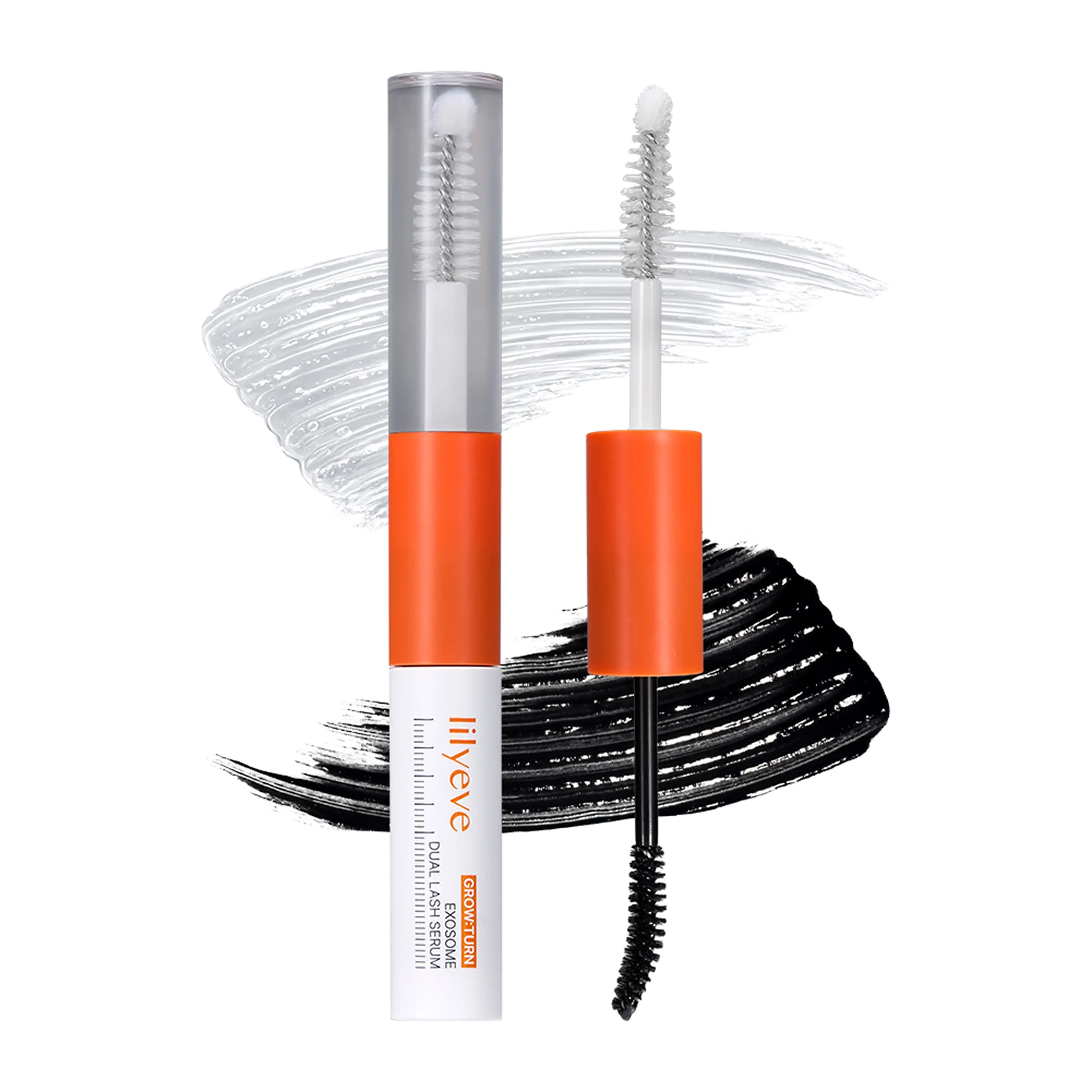 Lilyeve GROWTURN Dual Lash Serum | 2-in-1 Korean Eyelash Growth & Lash Enhancing Serum for Longer, Stronger Natural Lashes, Day & Night | 0.27 fl. oz.