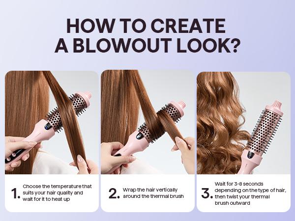 Wavytalk Blowout Boost Ionic Thermal Brush and Wavytalk Smooth Barrier Heat Protectant Spray Set