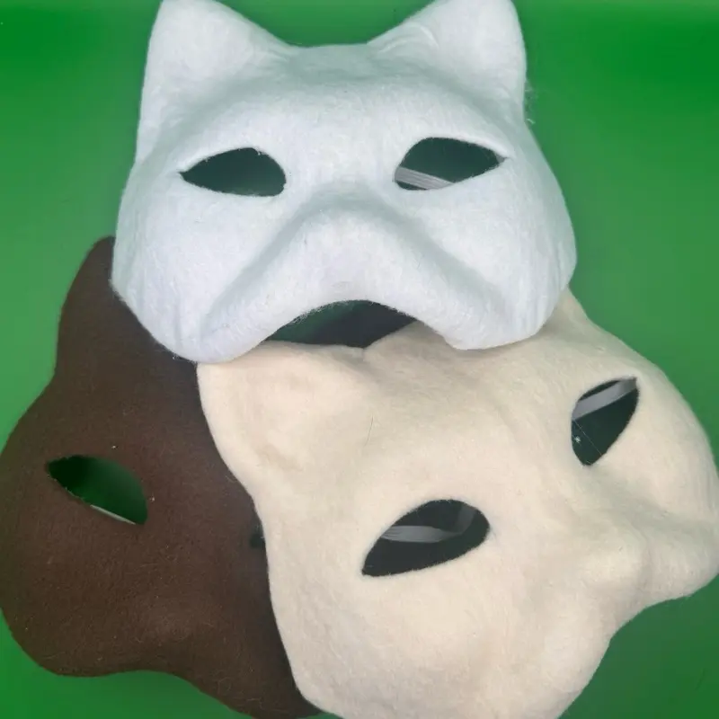 Felted cat masks