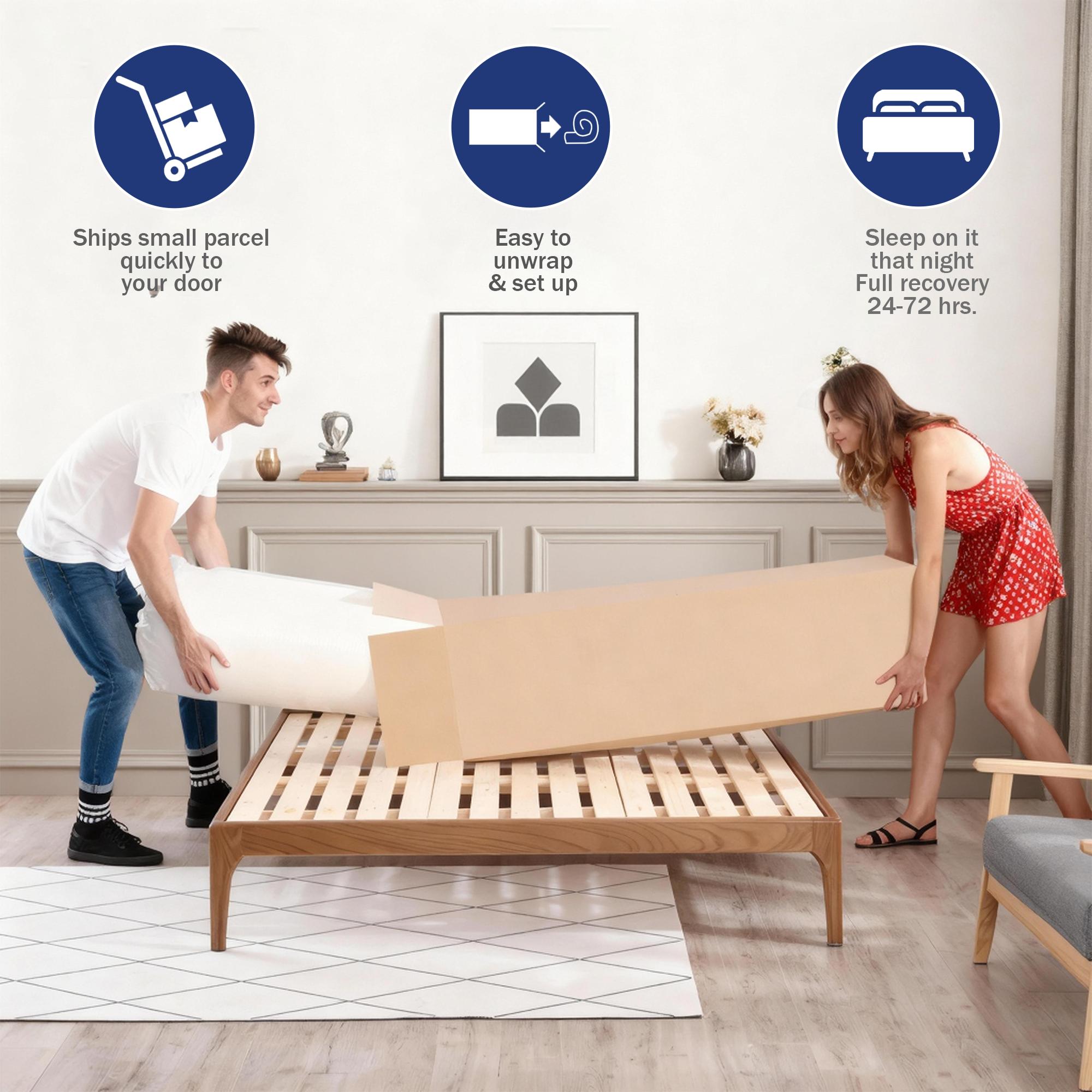 Twin/Full/Queen/King 12/14 Inch, Gel Memory Foam Hybrid Mattress,Pocket Spring Box Mattress, Fiberglass Free,Medium Firmness, CertiPUR Certified jelly bed mattress queen size mattress colchones para cama mattresses bed mattress