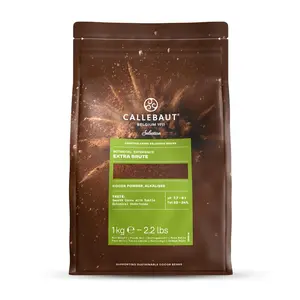 Callebaut Extra Brute Cocoa Powder 2.2 lb (1 kg) Dark Chocolate | Premium Dutch-Processed Unsweetened Cocoa for Baking, Desserts & Hot Chocolate