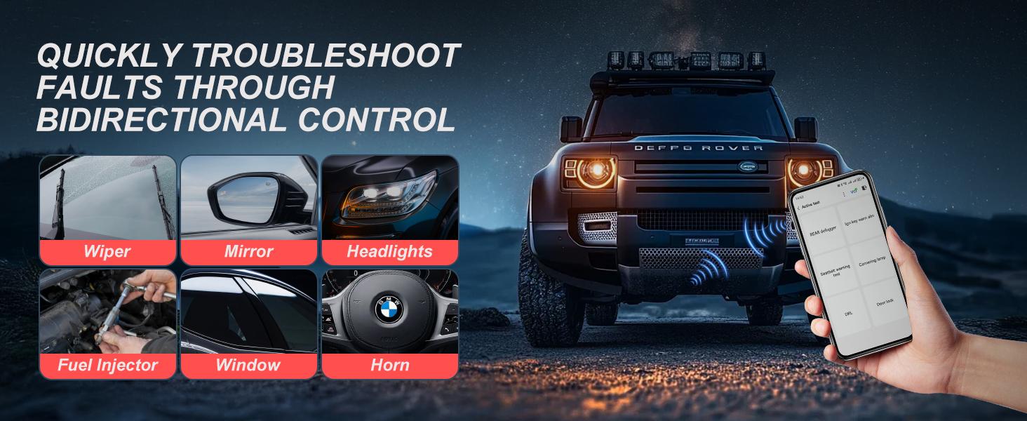 GOOLOO DS200 OBD2 Scanner for Car, Bluetooth Wireless All System Diagnostic Tool for iOS&Android, Bi-Directional Control,8+ Hot Reset,Repair Guides,Check Engine Code Reader,Live Data&Performance Test GOOLOO DS200 OBD2 Scanner for Car, Bluetooth Wireless All System Diagnostic Tool for iOS&Android, Bi-Directional Control,8+ Hot Reset,Repair Guides,Check Engine Code Reader,Live Data&Performance Test