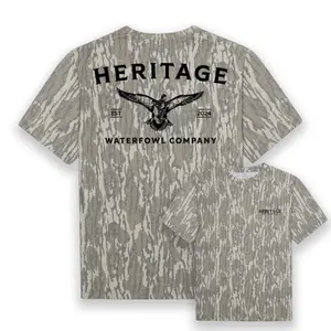 Mossy Oak Washed Bottomland Mallard Tee, Hanting Shirt, Gift for Dad, Gift For him