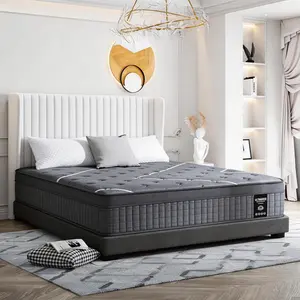 ULTRASNOOZE 10/12/14 Inch Twin, Full, Queen, King Mattress Memory Foam And Spring, Hybrid MattressMedium Firmness, Lumbar Support, For Home Rooms Hotels, Boxed Halloween ChristmasGift Furniture Ergonomic queen size mattress Interior Modern