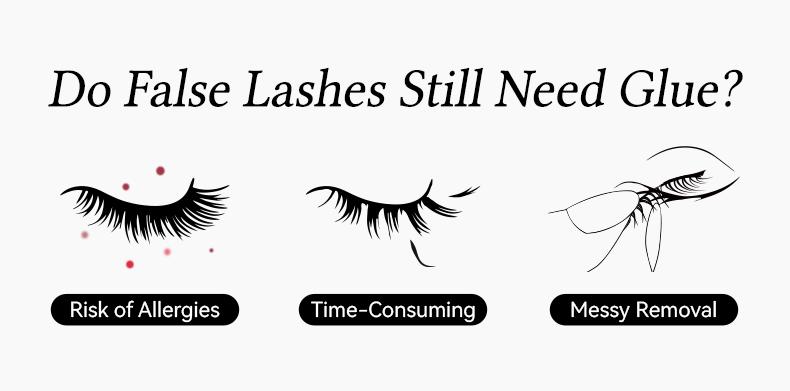 Wosado Soft Magnetic Eyelashes All-in-One Box, Destination Collection, Reusable, Glue-Free, Waterproof, Lightweight, Natural Style, Makeup Cosmetic