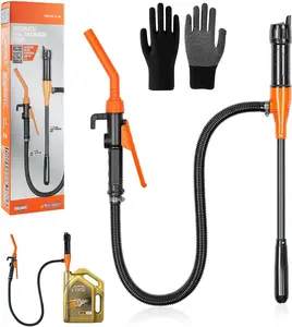 Battery-Powered Electric Gasoline Pump, Portable Transfer Pump, Fuel Transfer Pump, with Flow Control Nozzle, Canister, Automatic Gasoline Suction Pump