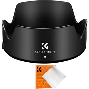K&F Concept Lens Hood for Canon RF 24-105mm F4-7.1 is STM,EF-S 18-135mm f/3.5-5.6 is USM Lens, Reversible Snap on Camera Lens Shade Replacement of Canon EW-73D Hood, fit 67mm Filters and Lens Cap