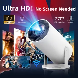 [US warehouse]Ultra-portable Mini HD Projector with 270° Rotation,Supports screen casting from mobile phones and computers, Android 12.0, WiFi 6,  Perfect for Home Theaters & Parties - Audio deal screen adjustment movie  projector  magic