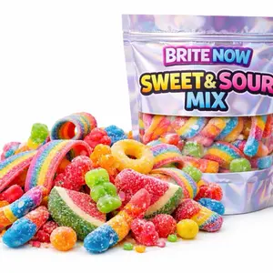 Brite Now Sweet & Sour Candy Mix – Fresh Packed Gummies Snack - 16 OZ (1 LB)
