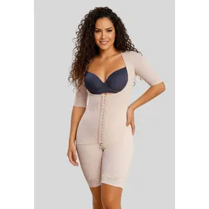 Full Body Mid thigh Shapewear with arm compression