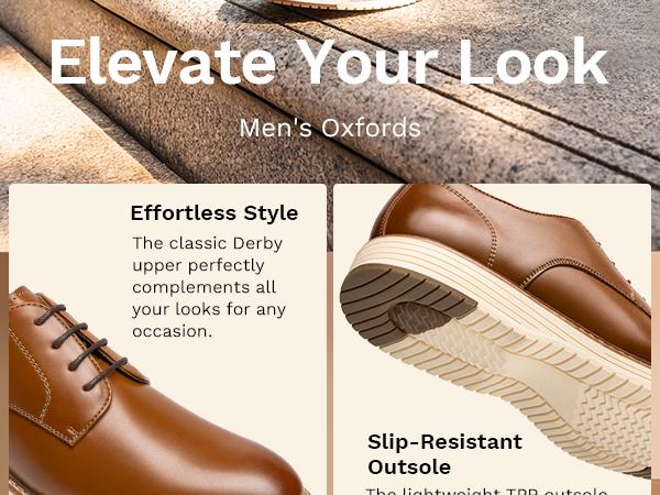 Bruno Marc Men's Crossflex Casual Dress Shoes Business Formal Oxfords