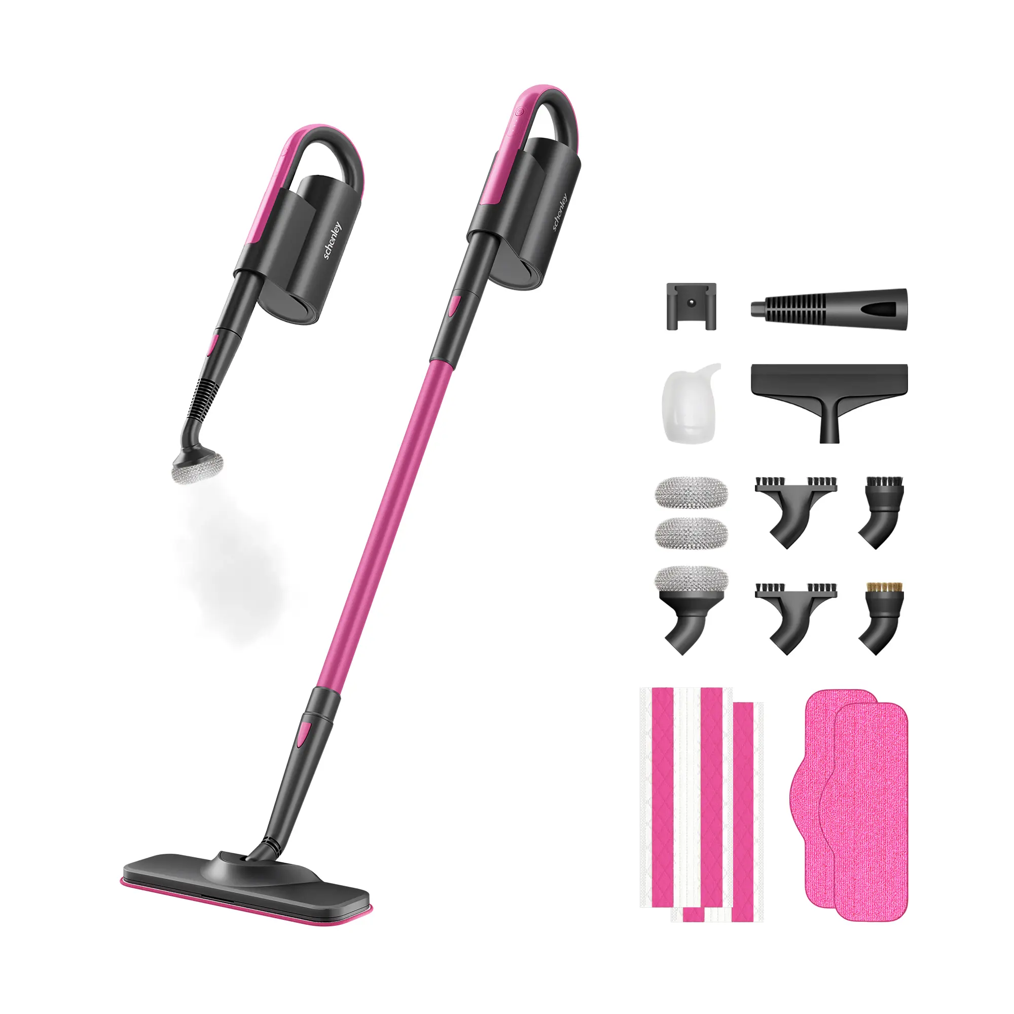 Schenley 18-in-1 Steam Mop with Detachable Handheld Steamer for Walls, Floors, Tiles, Tackles Grease & Sticky Messes, Includes Multiple Accessories Cleaning Tools Cleaning Set