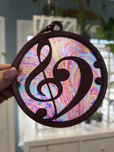 Clefs Suncatcher for Sunny Window