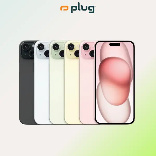 Refurbished iPhone 15 (Unlocked) - Good Condition with 1-Year Warranty by Plug