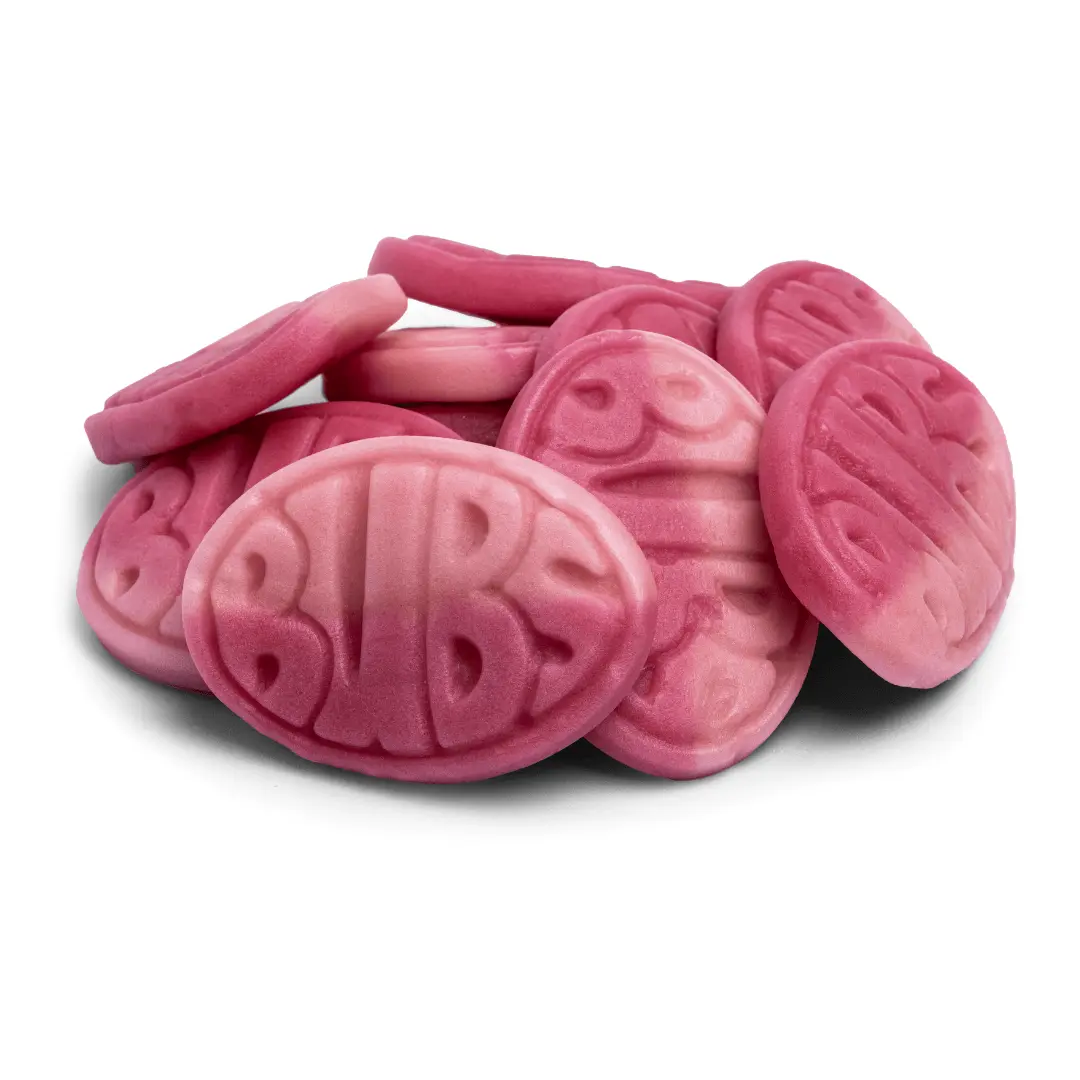 Bubs Swedish Candy - Strawberry Pomegranate Foam Ovals - 1/2 LB - Vegan BonBon - Sweet, Snack swedish candy swedish  candy