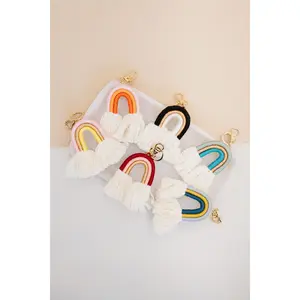 Ozzie Rainbow Tassel Keychain