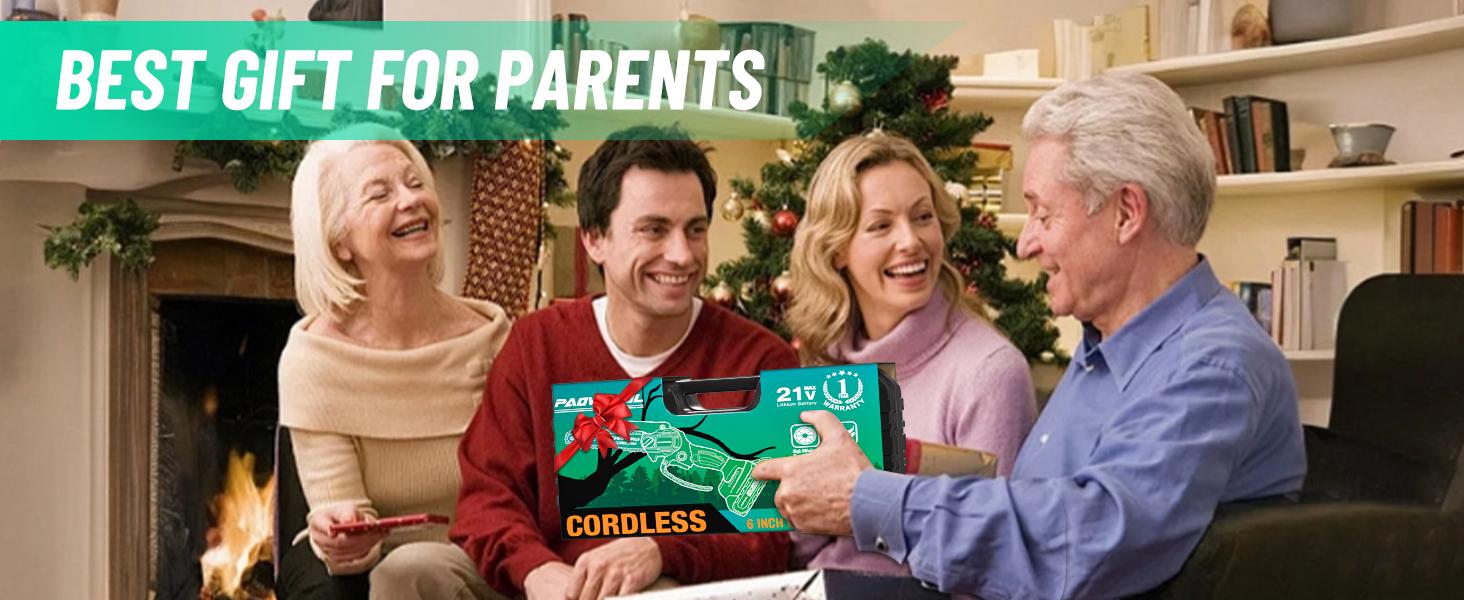 PAOWAFOL Mini Chainsaw 6-Inch Compact Handheld Electric Chain Saw with 2 Batteries  Security Lock for Efficient Wood Cutting, Tree Trimming, and Pruning - Gift for husband,dad,father,men-Homeowners, Gardeners, and DIY Enthusiasts