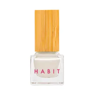 Habit Cosmetics | Nail Polish Breathable Bio based White shades Vegan, Cruelty Free, 21 Toxins Free, 0.3 Oz For Manicure, Fast Drying, Streak Free, Long lasting with Hibiscus and Samphire Extract Salon Quality Cutics