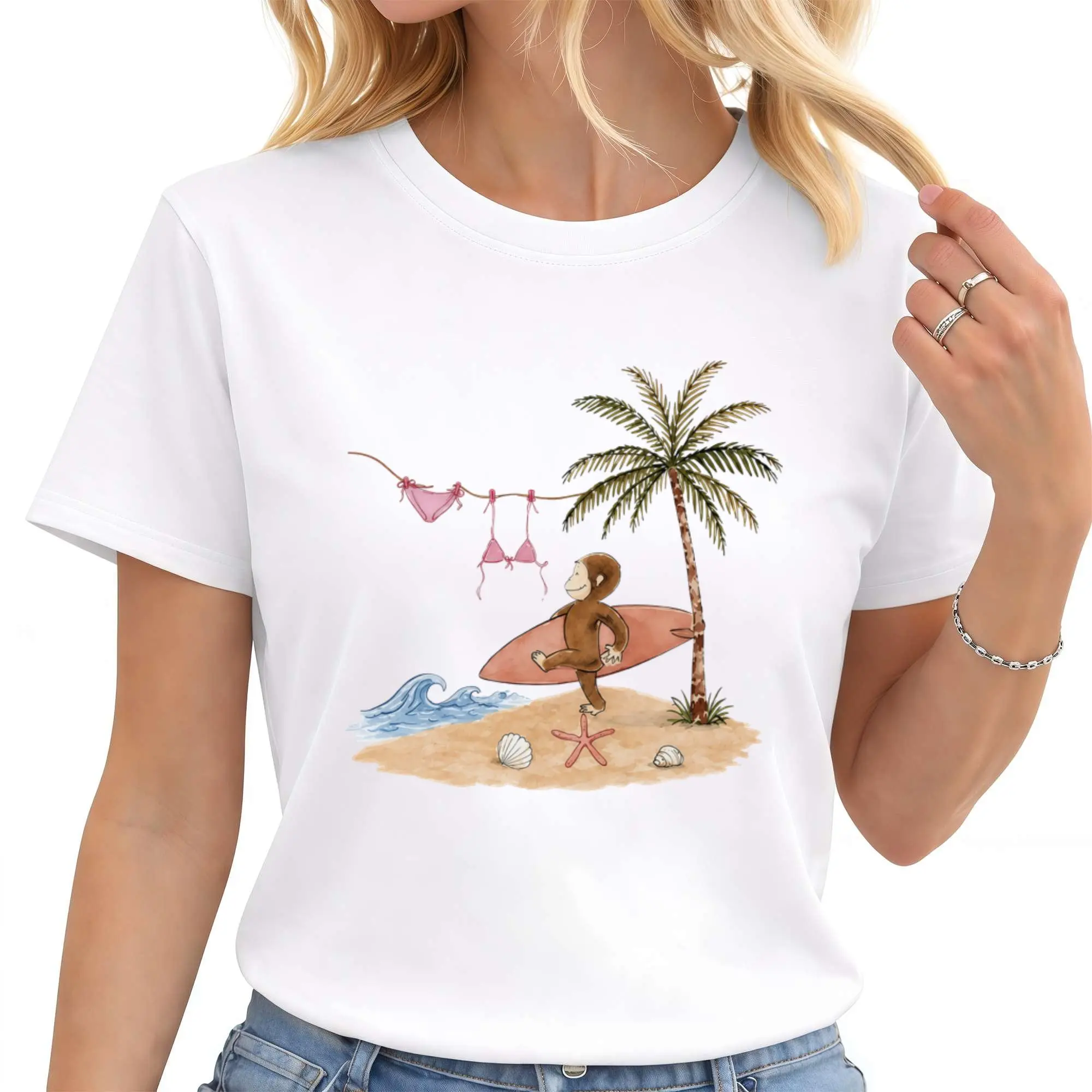 Surfing Y2K Summer T-Shirt - Vintage Graphic Tee – Menswear & Womenswear – Streetwear Tops – Casual Cotton Crewneck Shortsleeve T-shirtfathers day gift ideas