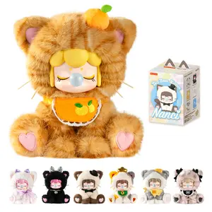 Rolife Nanci Tea Time Kitties Plush Doll Blind Box Figure, Animal Mystery Box, Adorable Cat Collectible Toy