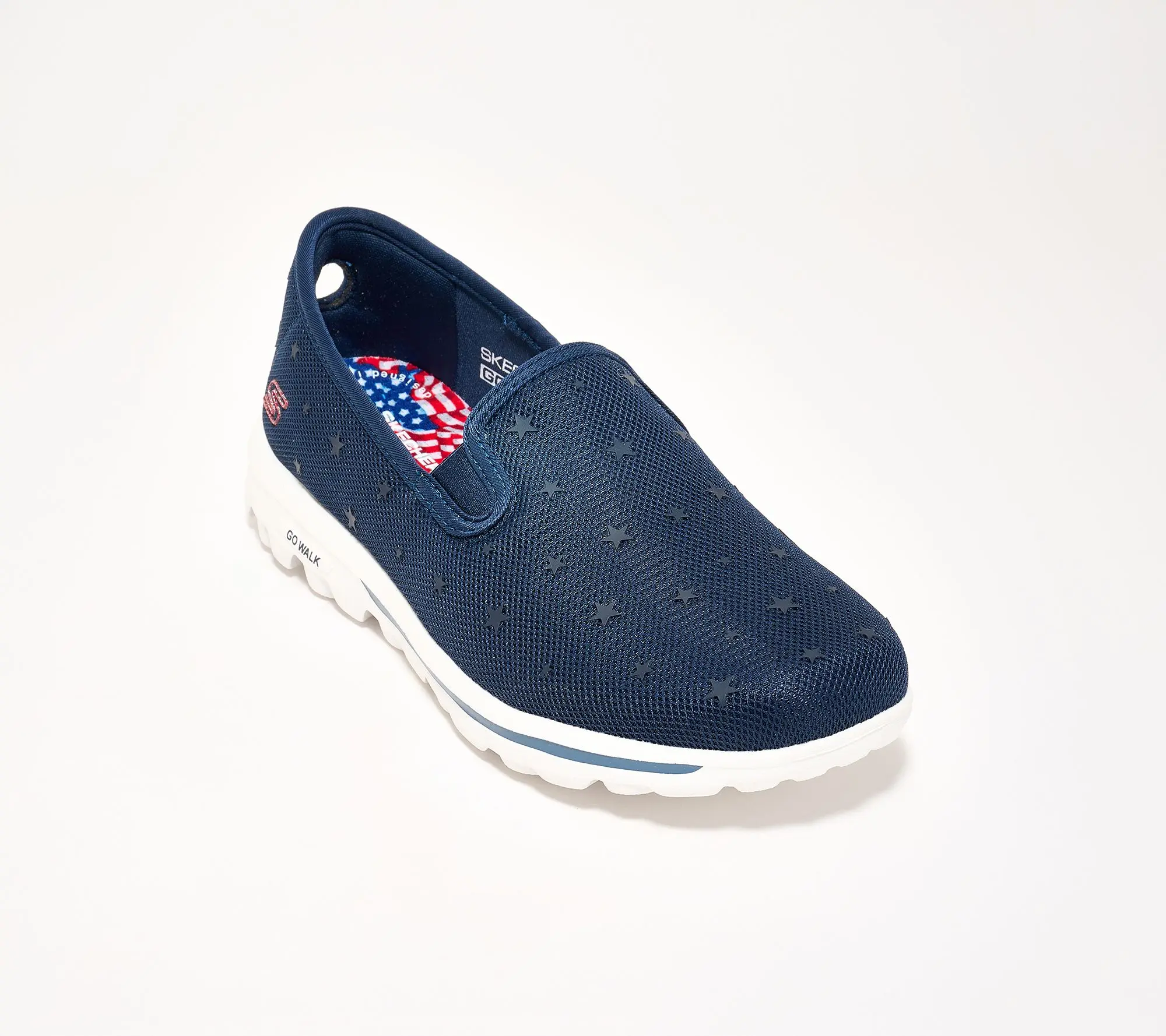 Skechers GO WALK Travel Vegan Washable Americana Shoes - Starla
