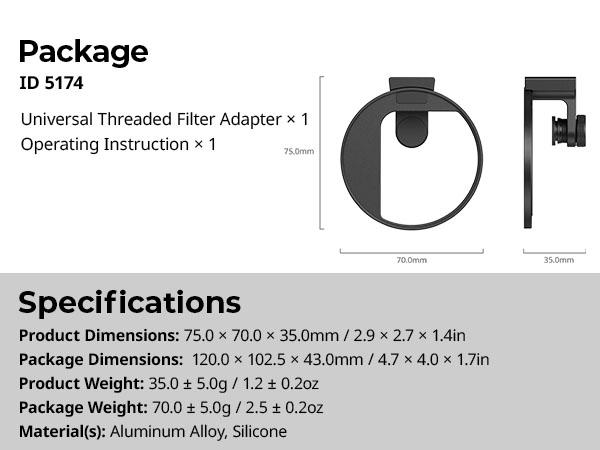 SmallRig Vibe P30 67mm Ring LED Video Light, Compact Powder-Size Bi-Color Light with High CRI ≥90, Compatible for 67mm Phone Mounts/Cases/Lenses, for Content Creation, Live Streaming