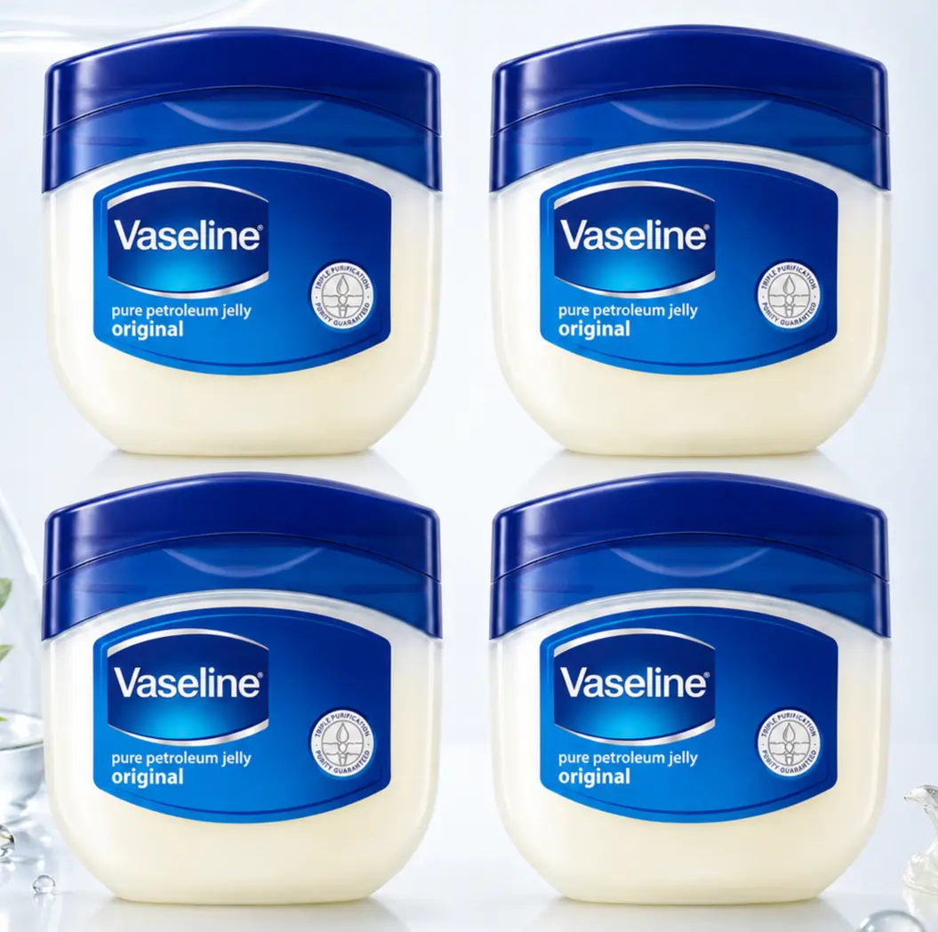 Vaseline Original Pure Triple-Purified Petroleum Jelly Value Bundle (50ml/1.7oz) - Fragrance-Free Moisturizing Body Care Product, Gentle Sensitive Skin Repair, Cuticles & Cracked Heels Solution, Lip Balm