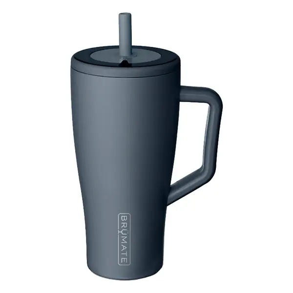 BRUMATE 30oz Portable Drinkware Flasks Leakproof ColdKey Metal Straw Stainless Steel Tumbler with Cup Holder Friendly Base & BevGuard Insulation