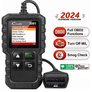 Launch Creader 3001 OBD2 Car Scanner with Full OBD2 Functions, Engine Turn Off Function, and O2 Sensor Test Feature for All OBDII Protocol Cars