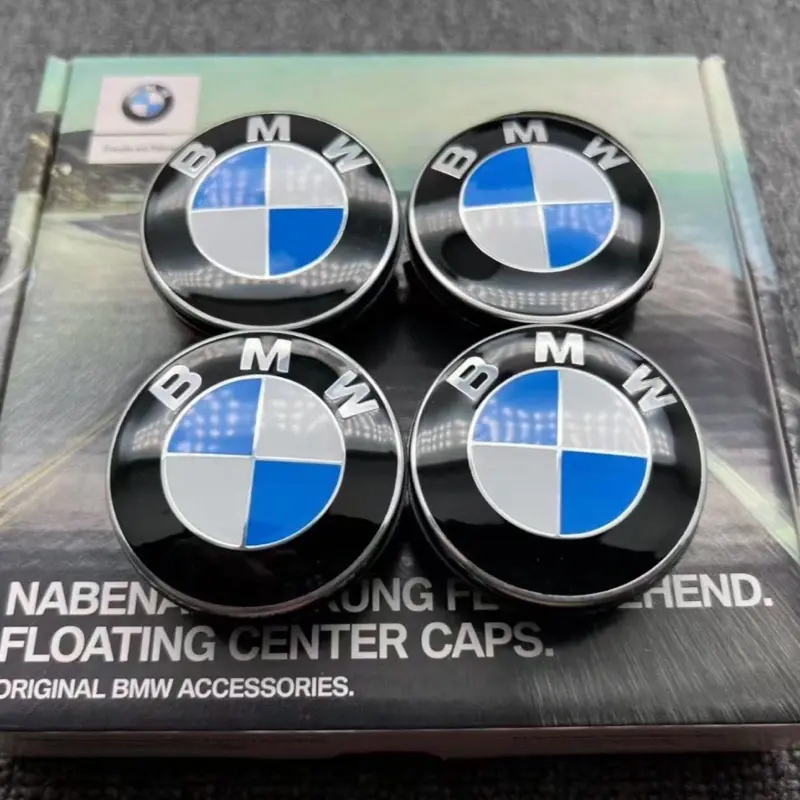 BMW Spinning Exterior Trim Center Cap, Automotive Car Stuff, Premium Cars Accessories for Chrome Trim Upgrades