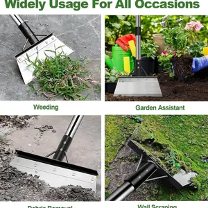 Multifunctional Cleaning Shovel, Stainless Steel Universal OutdoorGarden Cleaning Shovel, Weeding, Planting, Heavy Duty Flat Shovel, Landscaping