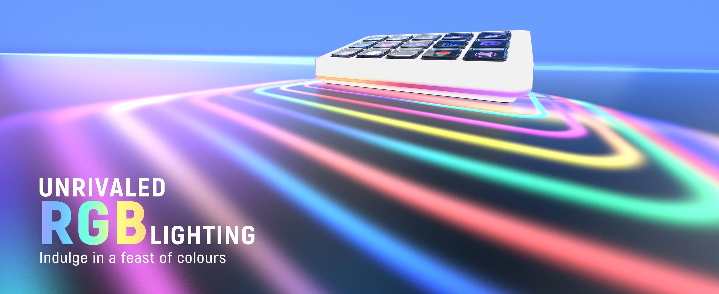 FIFINE AmpliGame LCD Keyboard with 15 Shortcuts for OBS Streaming Studio with Macro Keys, Trigger Actions, PC Media RGB Gaming Controller Deck for Content Creation/Office Work-D6