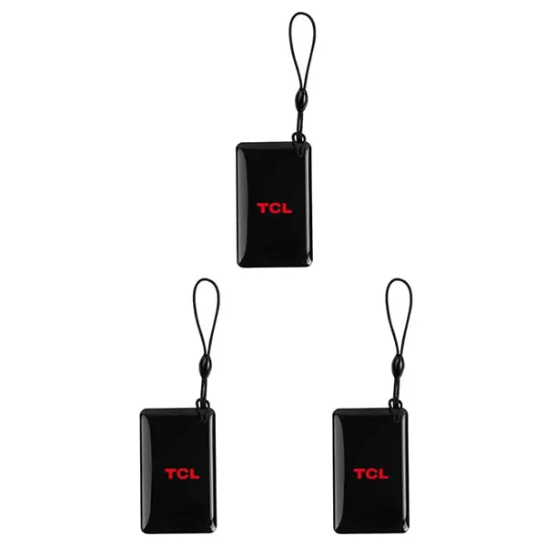 TCL Black RFID Key Fobs (3 Pcs) - Keyless Entry Security Accessories for D1 Pro, D2, D2 Plus Smart Deadbolt Locks, Enhancing Convenience