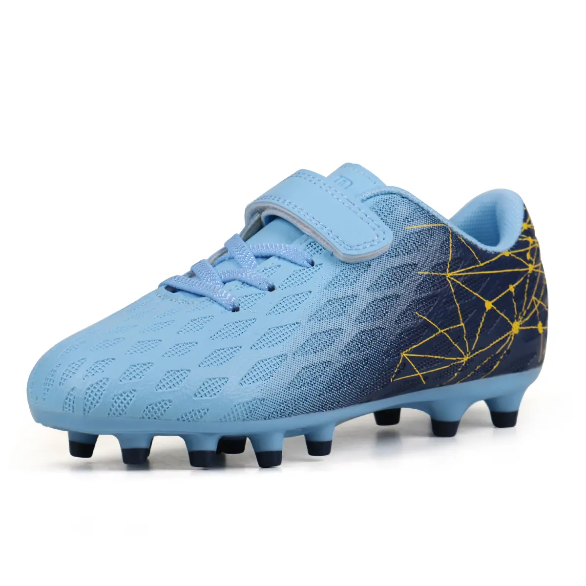brooman Kids KickKiddos Firm Ground Soccer Cleats Boys Girls Athletic Outdoor Football Shoes