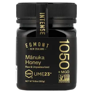 Egmont Honey Manuka Honey, Raw & Unpasteurized, UMF™ 23+, MGO+ 1,050, 8.8 oz (250 g)