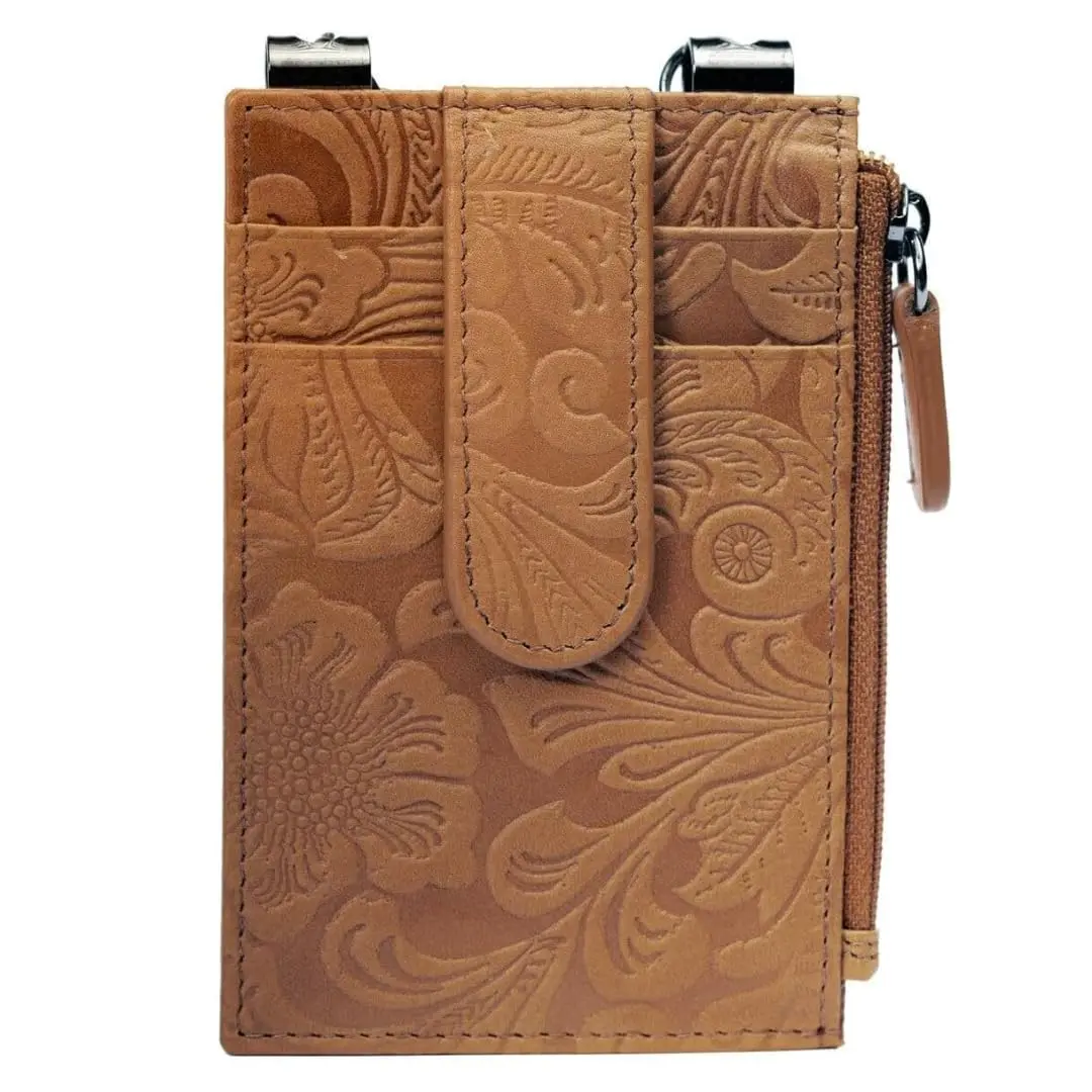Boot Wallet - 100% Genuine Leather - RFID Blocking with Security Chain & Zipper Lock