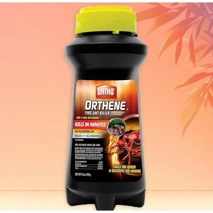 Ortho Orthene Fire Ant Killer Granules, 12oz Outdoor Ant Control Solution - 50% Acephate, Fast Kill, Low Odor, Non-Aerosol, No Watering In